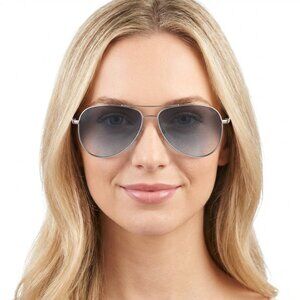 Vogue Gold-Grey Aviator Sunglasses